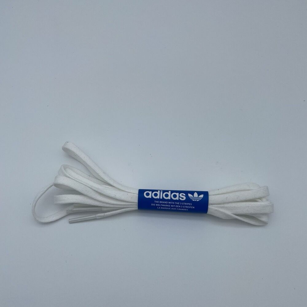 Brand New Adidas  Las Vegas Black & White Flat Shoe Laces (1 Pair)